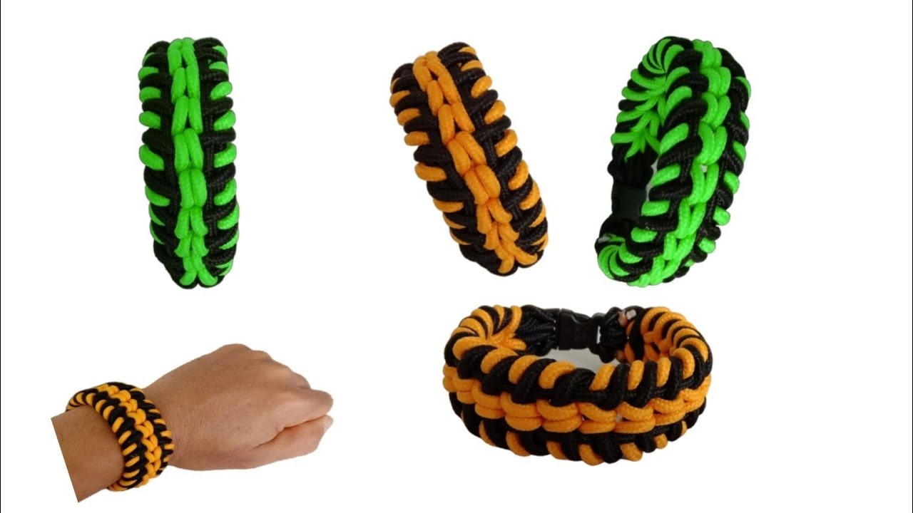 How to make a Paracord bracelet Hattori Paracord knots tutorial