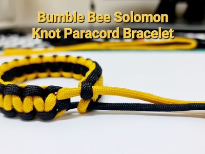 How to make "Bumble Bee" Solomon Knot Paracord Bracelet?