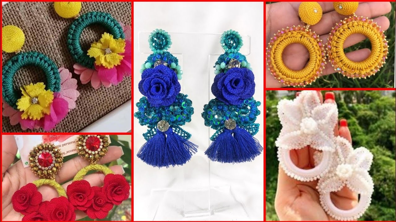 HOW TO MAKE CROCHET EARRINGS | BEAUTIFUL FLOWER EARRINGS | VALENTINES DAY SPECIAL