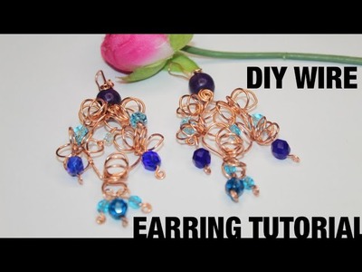 How To Make DIY WIRE Party Earrings TUTORIAL