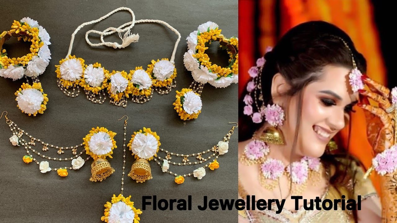 How To MAKE Floral Jewellery at Home - Super Easy Tutorial! #floraljewellery