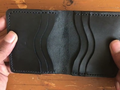 How to make  leather wallet card holder at home - handmade DIY PDF pattern