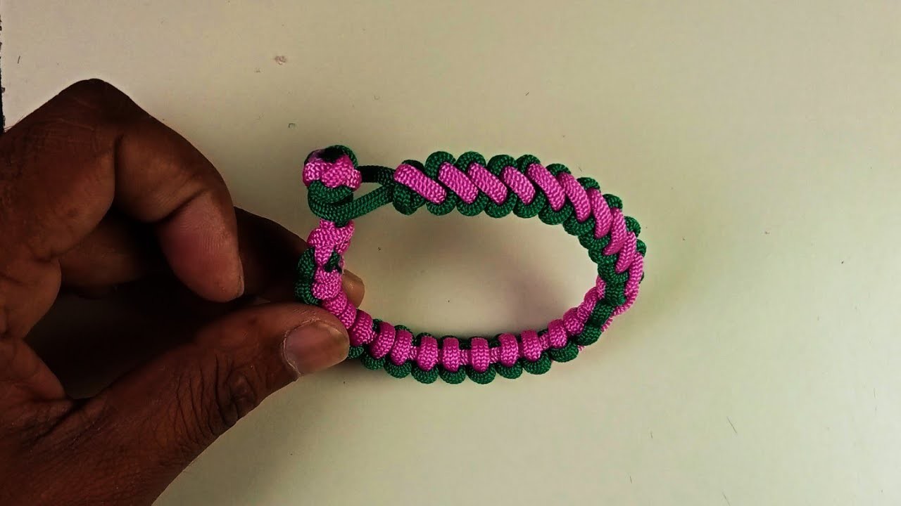 How to make macrame bracelet DIY.paracord bracelet making -2 #howtomake #alomgirmake #braceletmaking