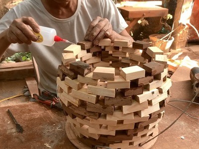 Ideas For DIY Woodworking From Wood Chips. Meticulously Crafted Work Of Art