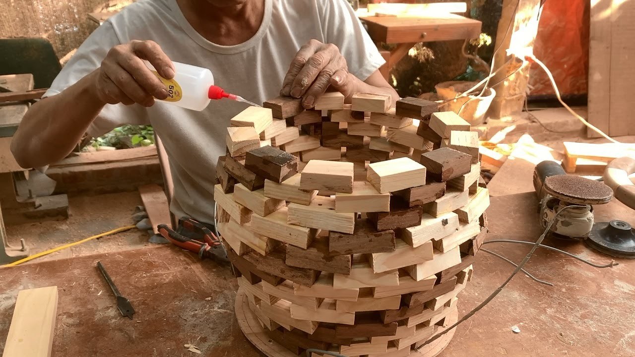 Ideas For DIY Woodworking From Wood Chips. Meticulously Crafted Work Of Art