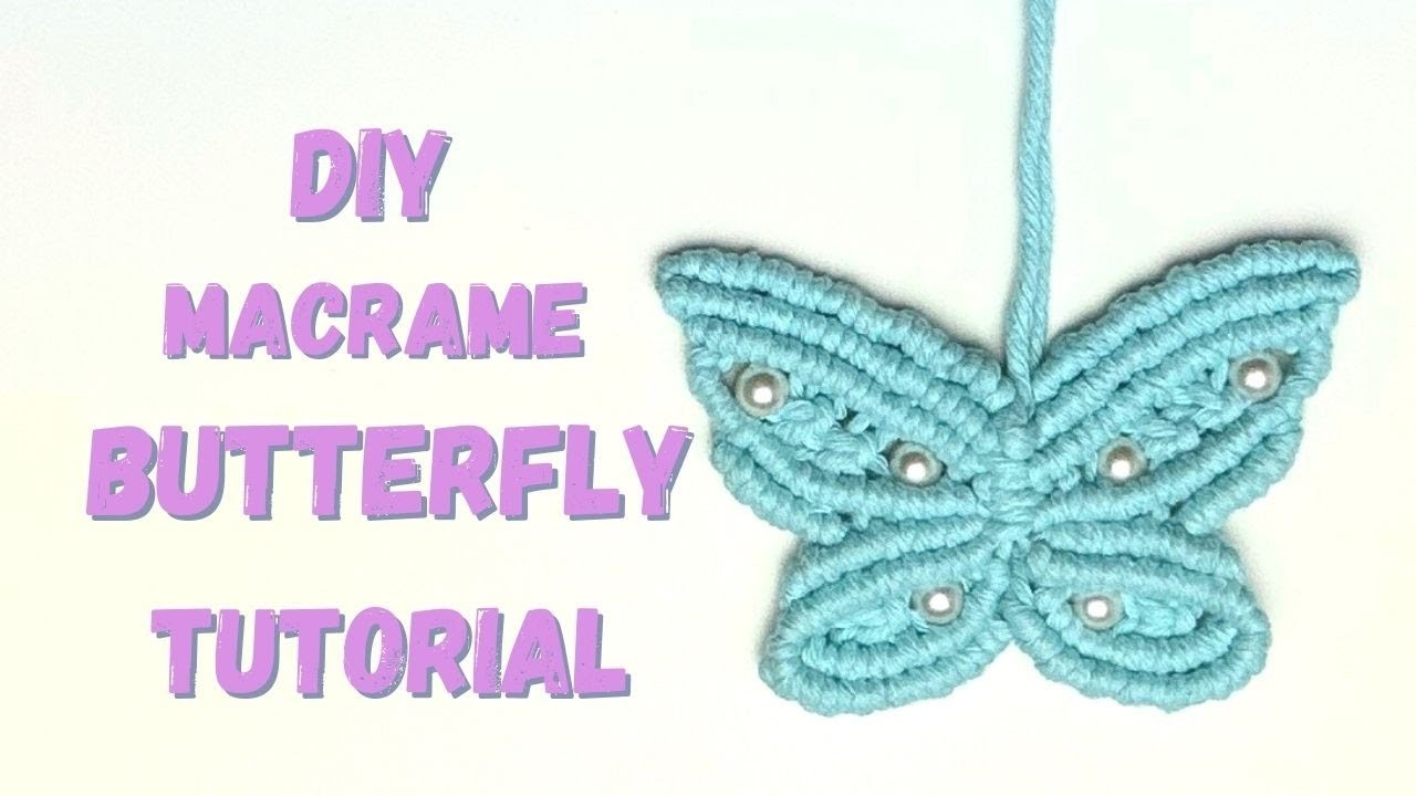 Macrame Butterfly Tutorial, Macrame Wall Hanging Home Decor, Macrame Animals