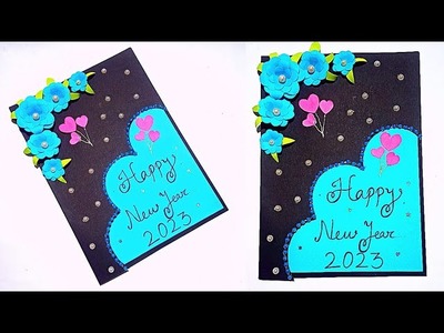 New Year Beautiful Simple Greeting Card Design. Beautiful Greeting Cards. My Own Creation . 