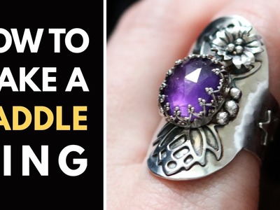 The EASIEST WAY! How to make a SADDLE ring | Ring making tutorial
