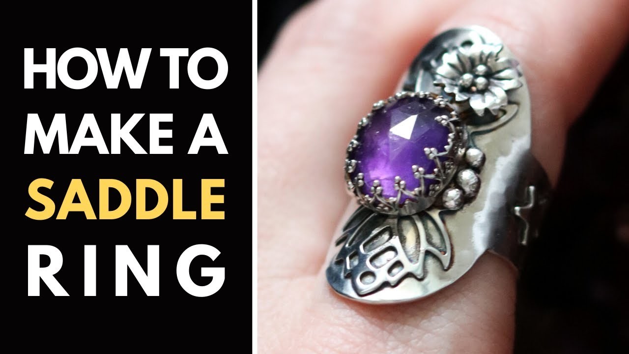 The EASIEST WAY! How to make a SADDLE ring | Ring making tutorial