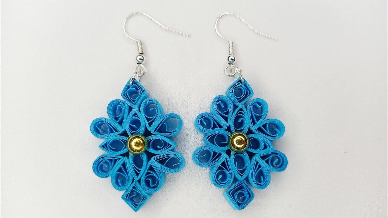 Trendy Quilling Earrings. how to make quilling earrings for beginners