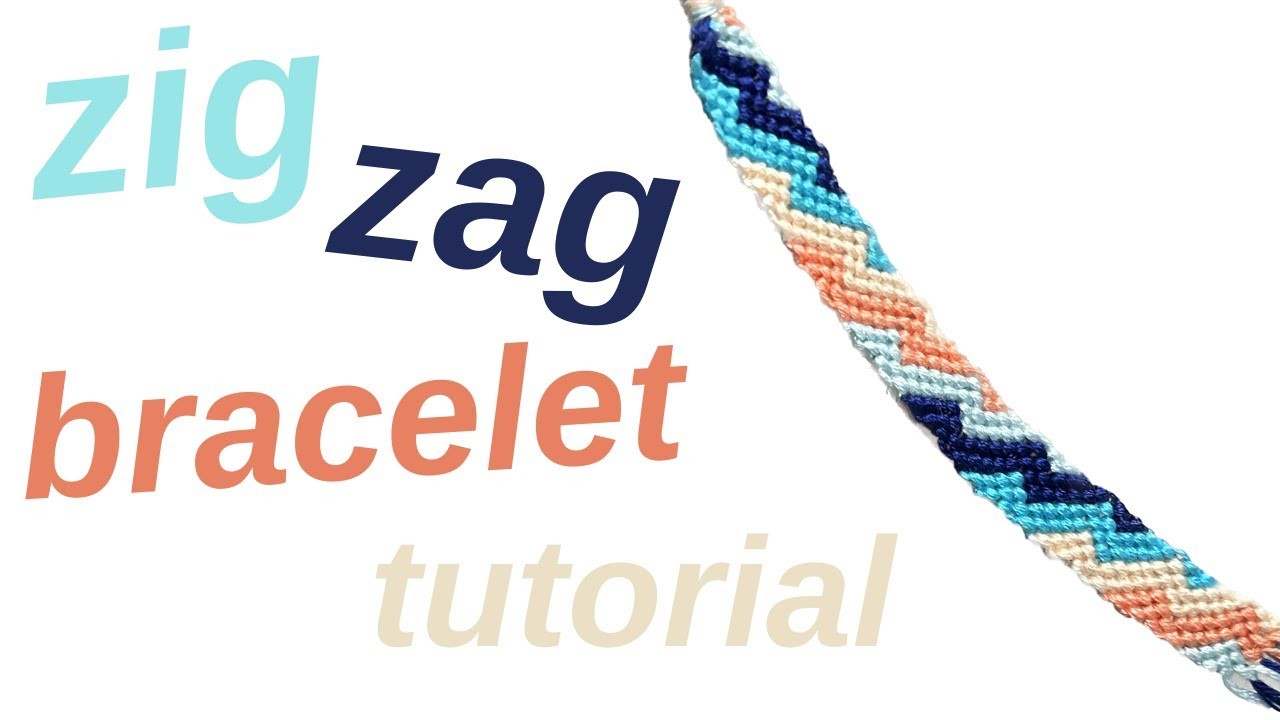 Zig zag bracelet tutorial (beginner) || friendship bracelets