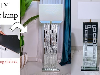 2 SIMPLE WAYS! I used TO MAKE FLOOR LAMPS using IKEA FLOATING SHELVES!