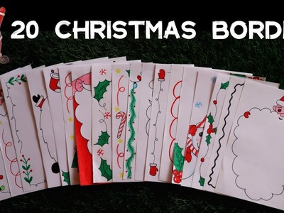 20 Christmas Border Designs.Border Design for Christmas.Santa Claus Border Designs