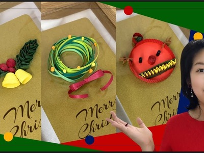 3 Easy Christmas DIY Quilling Gift Idea 2022 I Holly Bell Wreath & Ornament craft for beginners