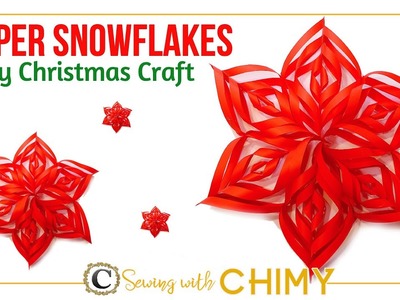3D Paper Snowflakes | How To Make Easy DIY Christmas Decorations
