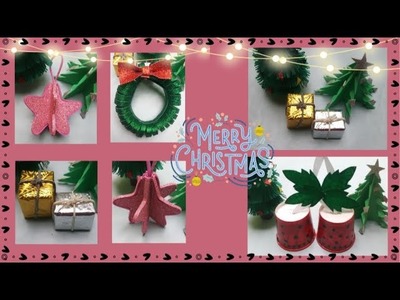 4 diy Christmas Ornaments decoration ideas||Christmas tree decorations||Christmas decorations 2022