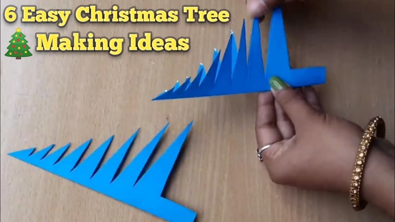 6 Easy Christmas Tree Making Ideas | DIY Christmas Tree | Christmas Decoration Ideas