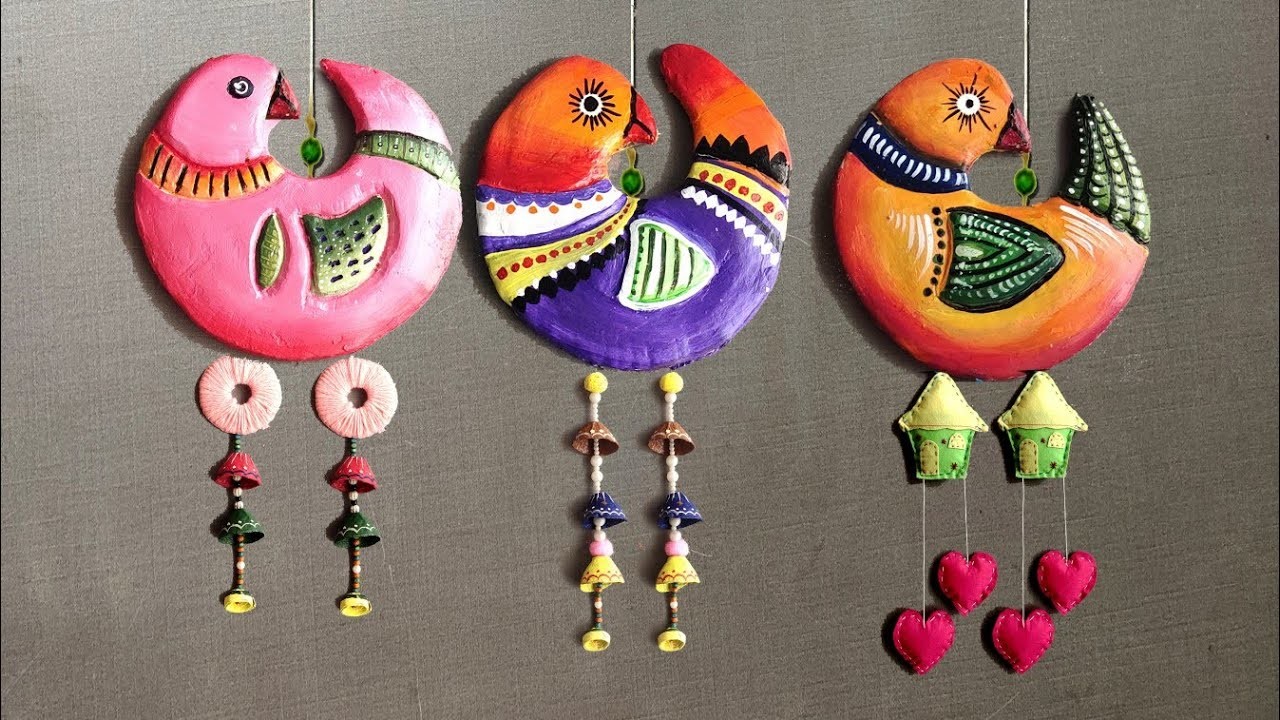 Birds Wall Hanging | Cardboard wall Hanging | Cardboard Craft | Home Decor | Wall Hanging Ideas