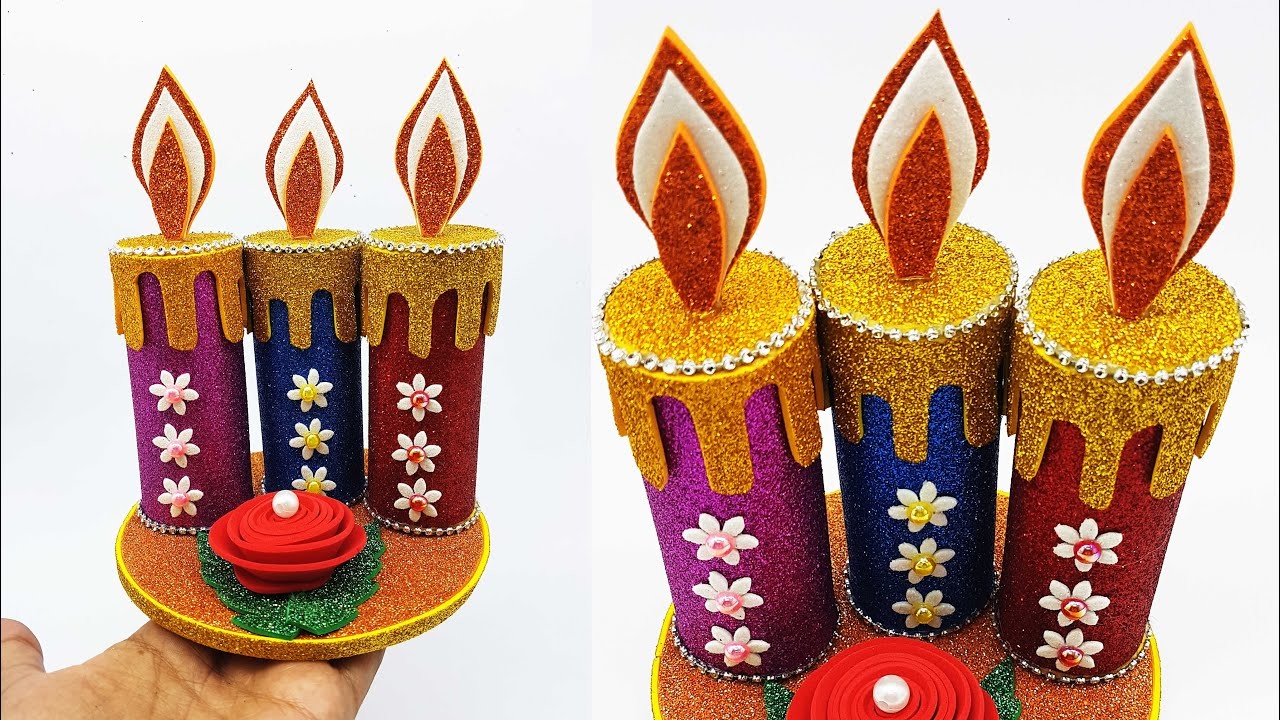Christmas Candle Decoration Ideas - Centro de Mesa Navideño 2023