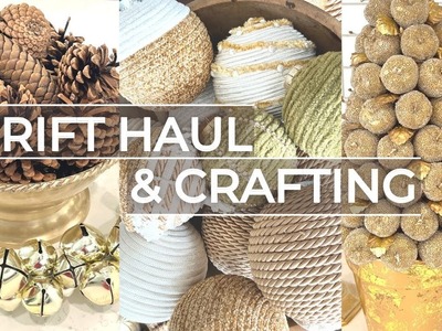CHRISTMAS DECOR THRIFT DECOR HAUL & CRAFTING | WHO ELSE IS BEHIND AND FEELING OVERWHELMED?