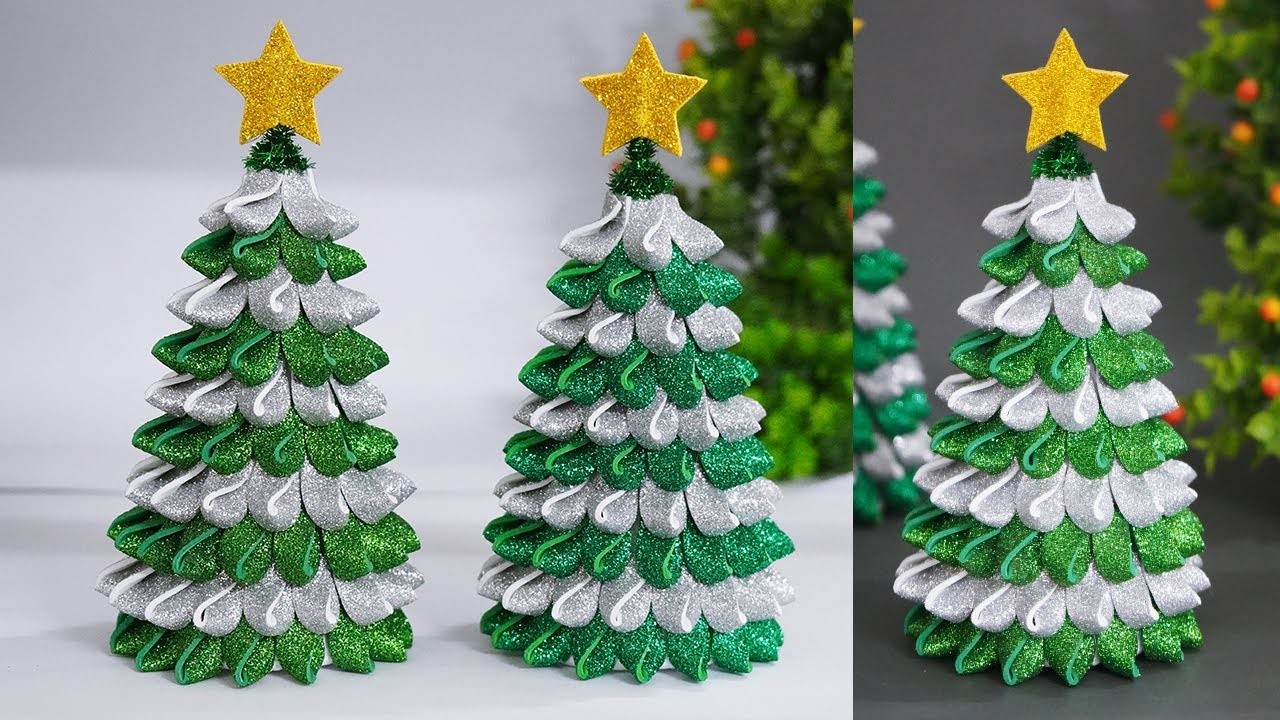 Christmas Tree Making with EVA????How to Make Xmas Tree⭐DIY Cute Christmas Decor Idea