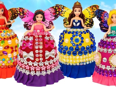 DIY Amazing Butterfly Dresses with Clay for Disney Princesses