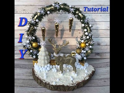 DIY Arch,Christmas Decor.НГ Композиция - Арка.Decoración navideña, arco.composición.#diy #navidad