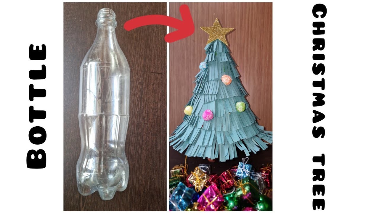 DIY BEAUTIFUL PLASTIC BOTTLE CHRISTMAS TREE |Christmas decoration ideas