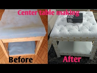 DIY Center table making tutorial. How to make a center table.