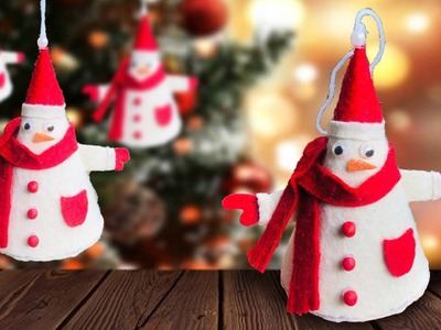 DIY Christmas Felt snowman Craft |Christmas Ornament |  Christmas decorations  #christmasdecor