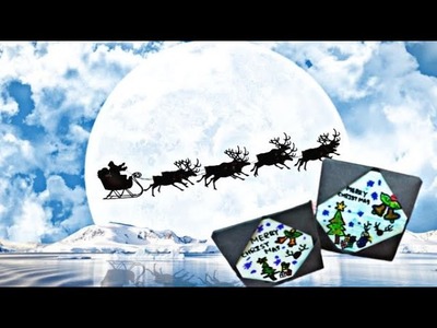 DIY Christmas Gift ???? Christmas Frame ???? Santa and Christmas Tree for Christmas Decorations #xmas