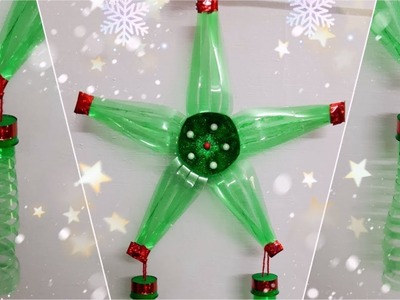 DIY Christmas star making from plastic bottle. ????| Christmas decoration ideas