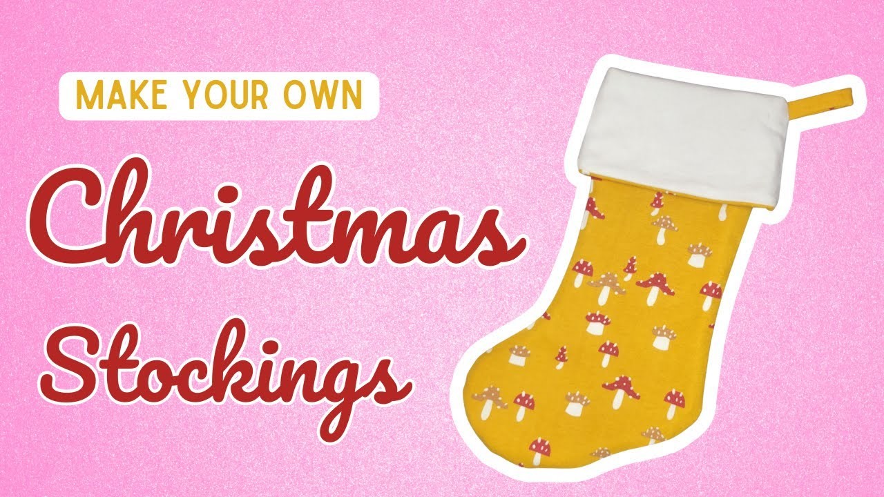 DIY Christmas Stocking w. Lining and FREE Pattern!