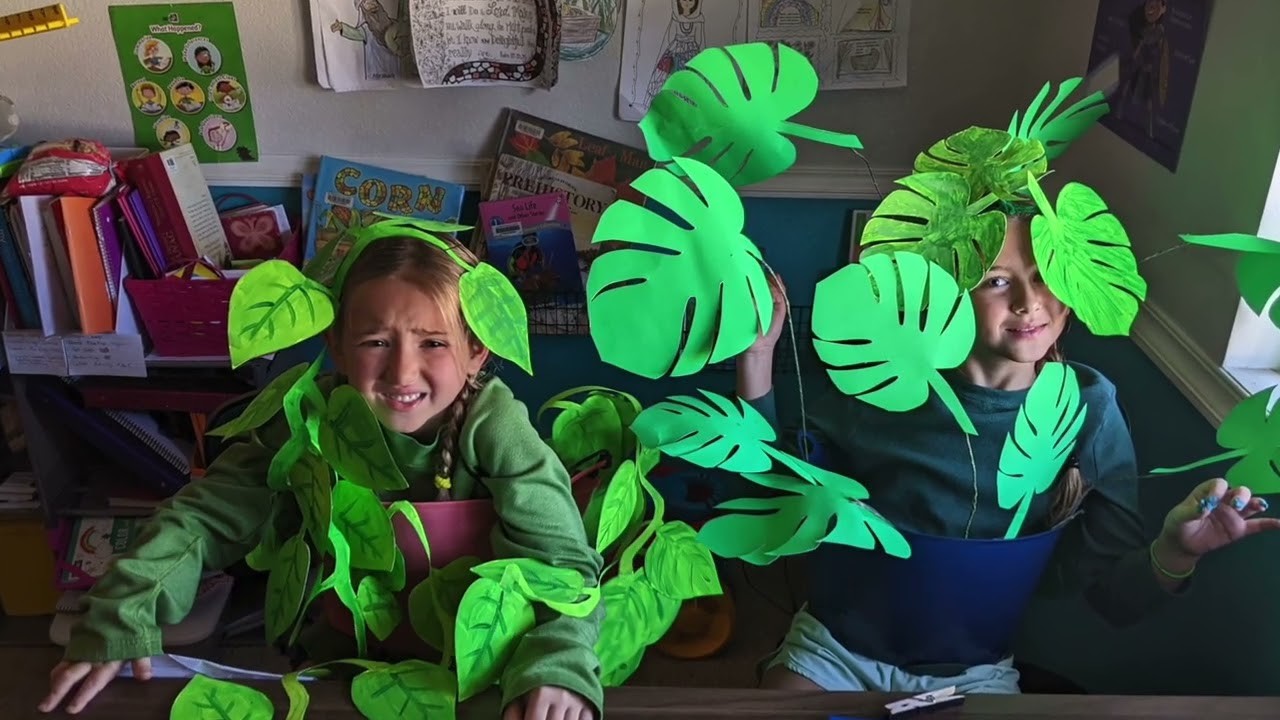 DIY HOUSE PLANT COSTUMES FOR HALLOWEEN.