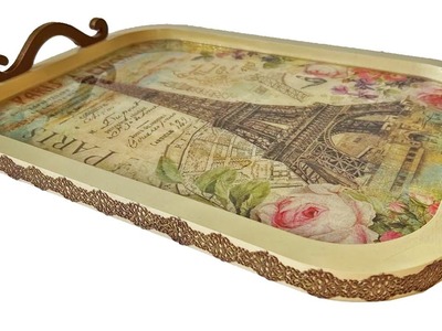 DIY WOODEN TRAY WITH RESIN. BEAUTIFUL WOODEN TRAY