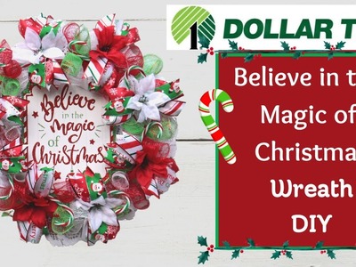 Dollar Tree CHRISTMAS MAGIC WREATH DIY | HOME DECOR Dollar Tree FABRIC DOILY CHRISTMAS WREATH DIY