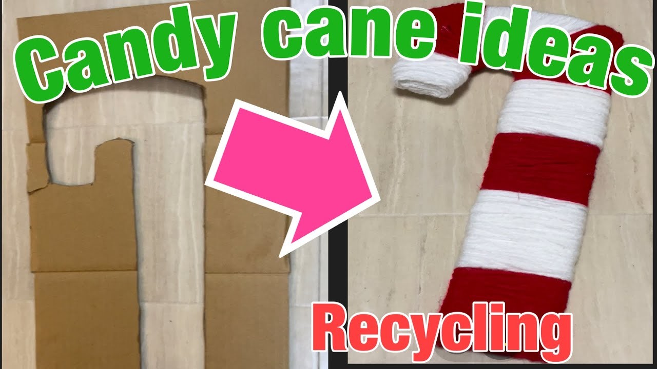 Easy Candy Cane DIY Christmas Decorations