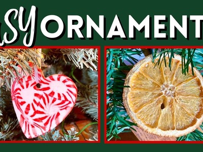 Easy Homemade Ornaments | DIY Christmas Decor