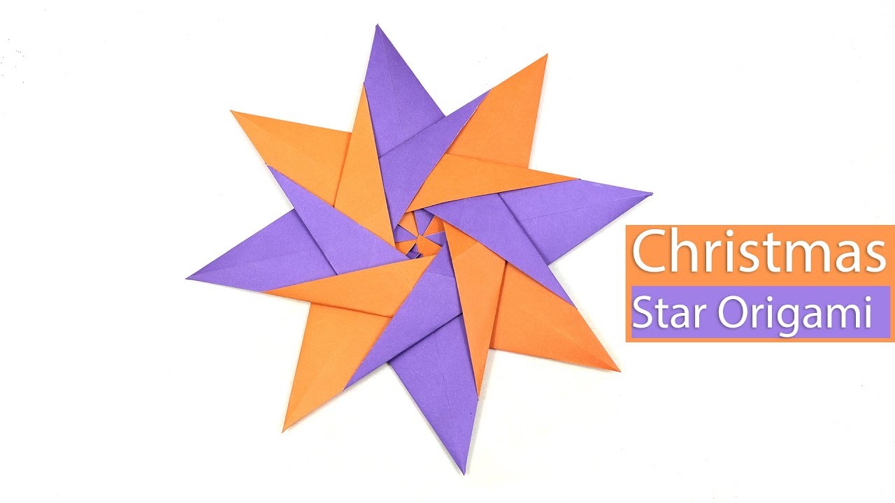Easy Origami Christmas Star - Cute Origami Star Tutorial