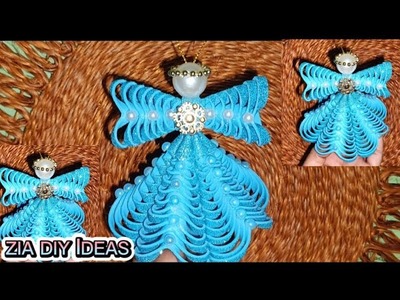 Eva Foam Angel Ornament | DIY  Christmas Tree Decorations | How To Make Eva Foam Angel? | Diy craft