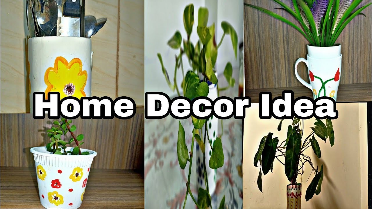 Home Decor Ideas Using Plastic Bottle, Broken Mugs & Jar।। DIY Home Decor Idea @Habibascookingvlog