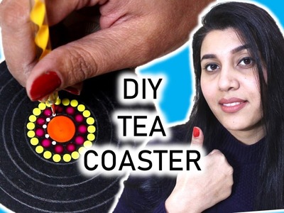 I Made Easiest Tea Coaster set II Dot Mandala II Creative Diaries