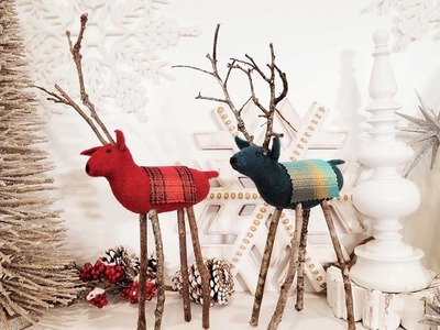 Needle Felt a  Twiggy Reindeer - Needle Felting Christmas Tutorial