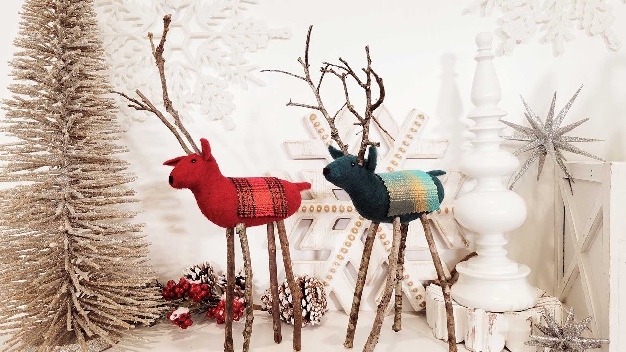 Needle Felt a  Twiggy Reindeer - Needle Felting Christmas Tutorial