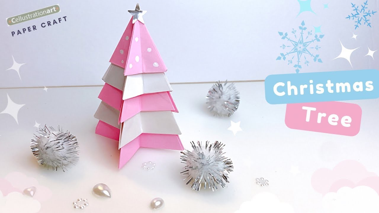Origami Paper Christmas tree | DIY Christmas Decoration | 3D Paper Christmas Tree