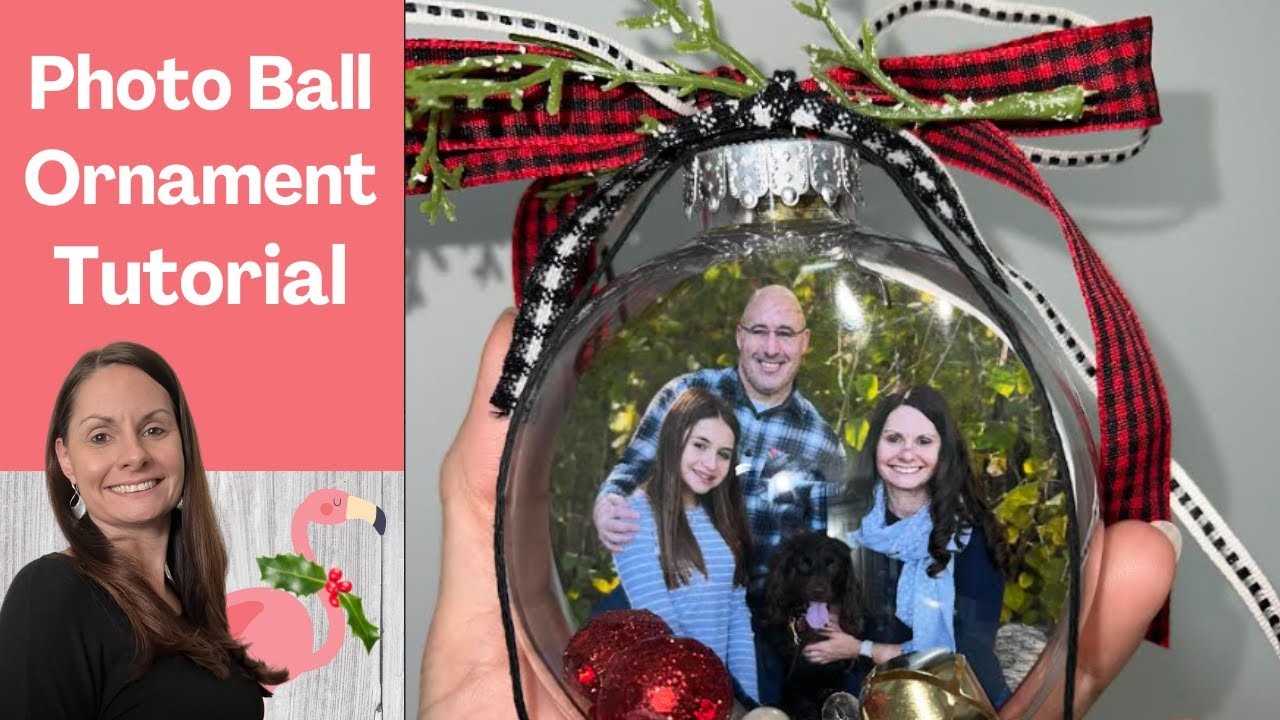 Photo Ball Christmas Ornament Tutorial
