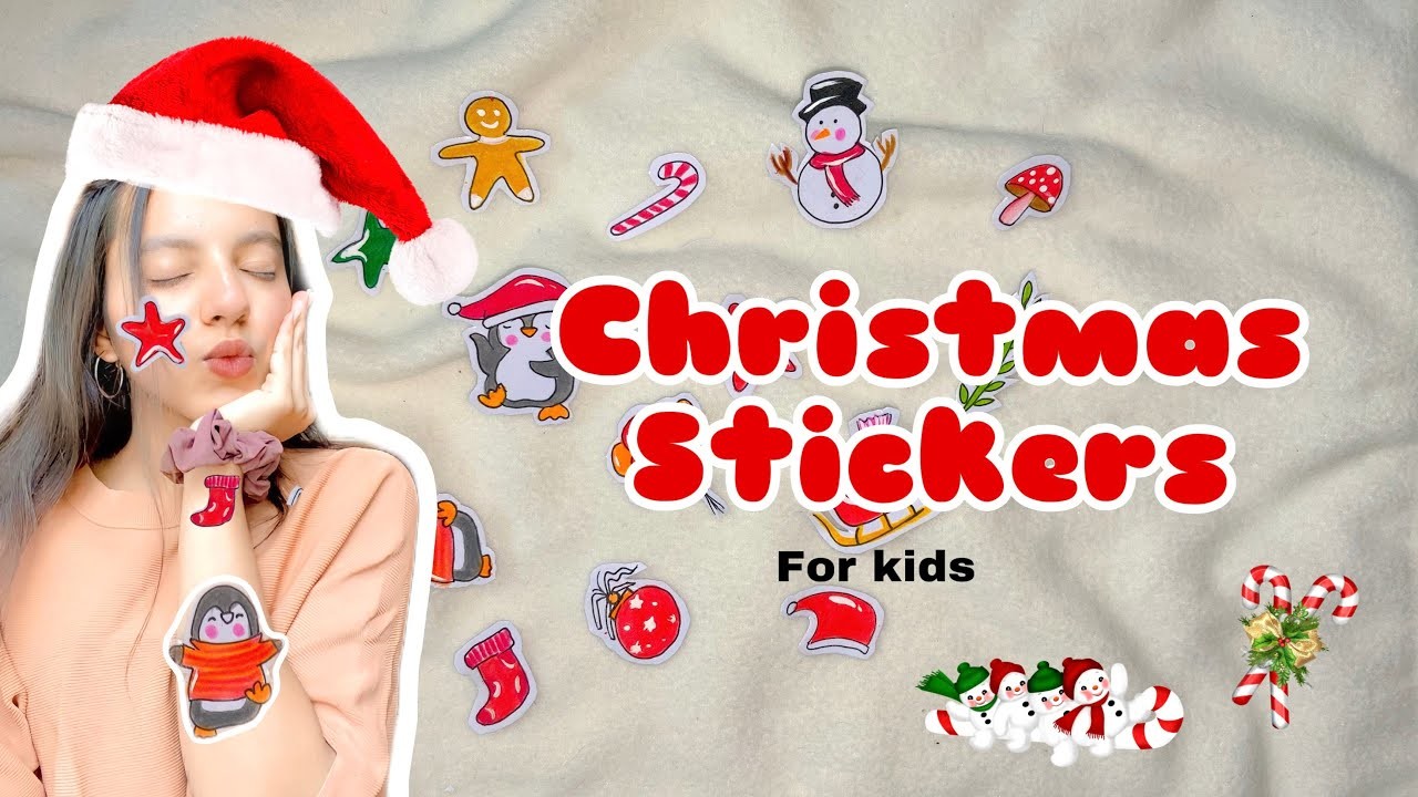 Special Christmas video for kids ???? || diy Christmas stickers ❤️
