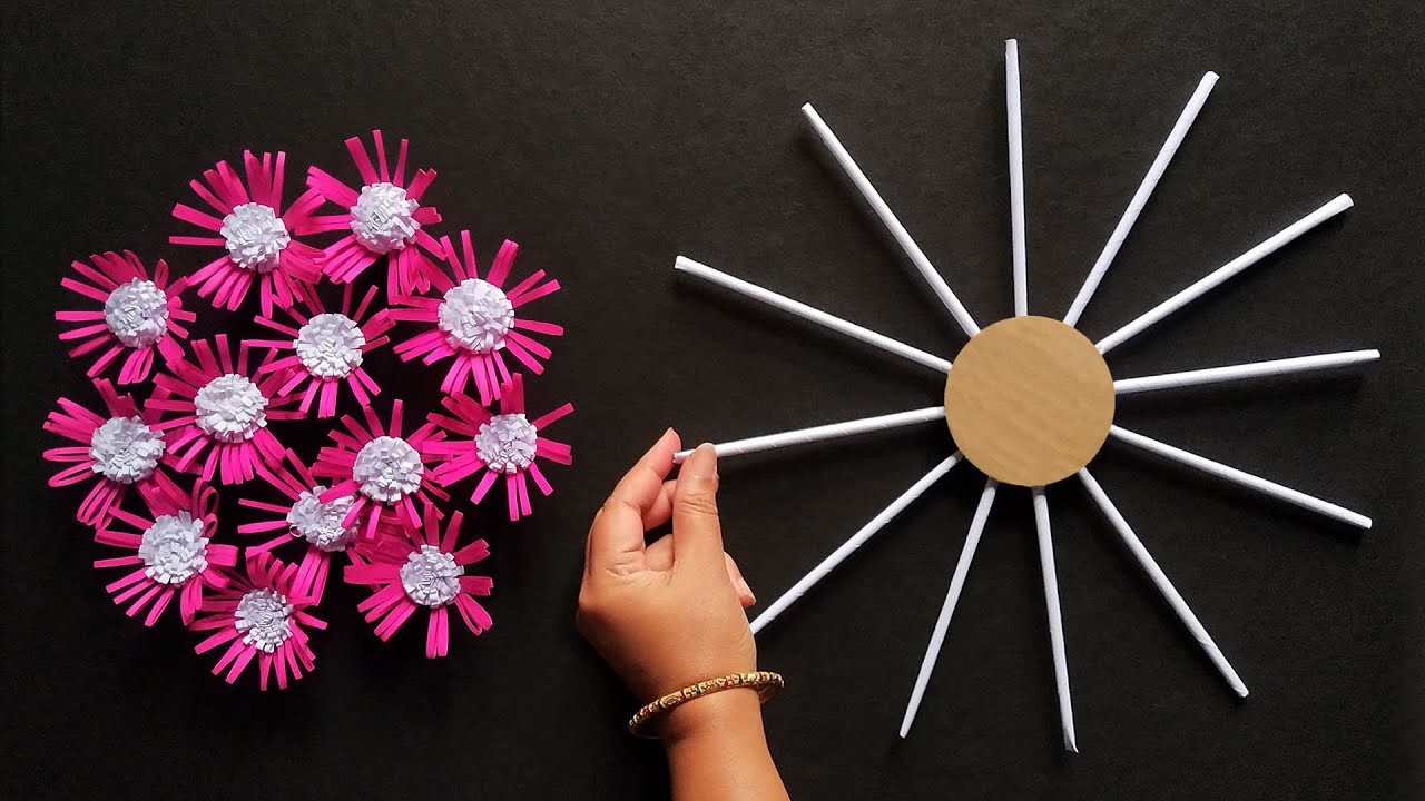 Unique Paper Wall Hanging. Paper Craft for Home Decoration. Paper Flower Wall Hanging. Wall Decor