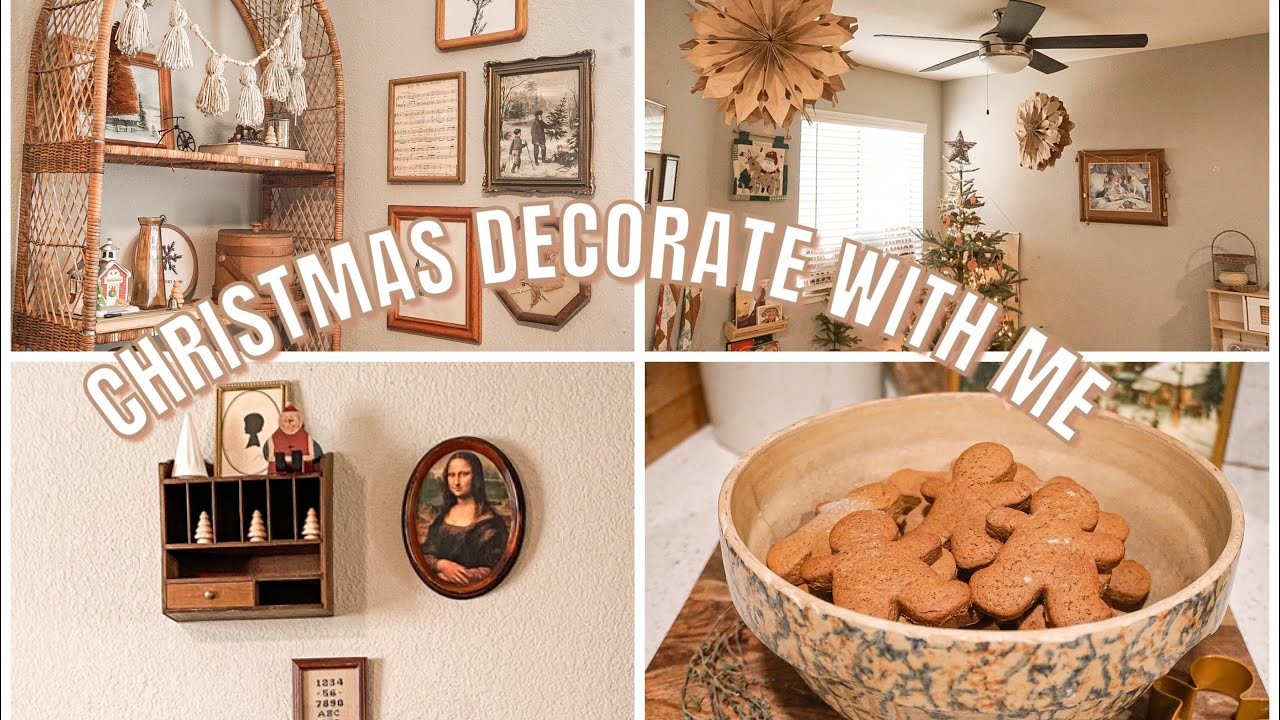 WINTER HOMEMAKING + DECORATE WITH ME FOR CHRISTMAS + VINTAGE THRIFTED HOME DECOR