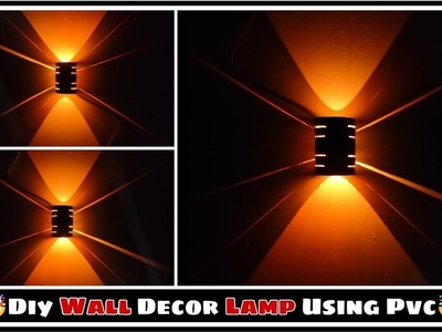 Bedroom???? Decorative Night Lamp | Unique Wall Lamp Making At Home | Wall Hanging Light Made Using PVC
